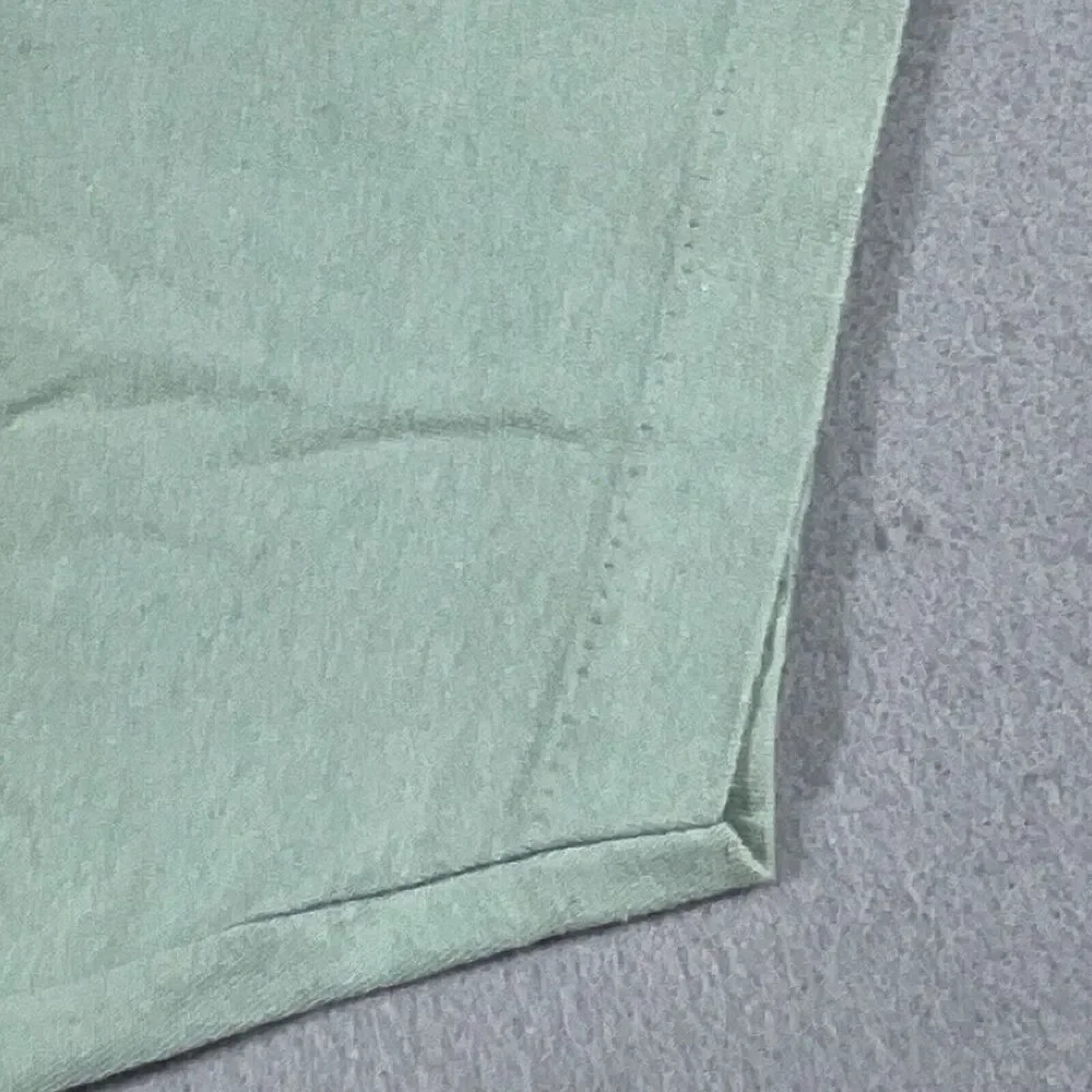 Vintage Shirt Medium Caterpillar Butterflies Made in USA Single Stitch Green‎